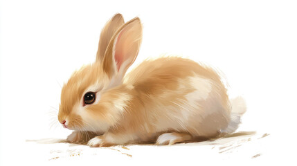 Cute Little Brown Bunny Rabbit