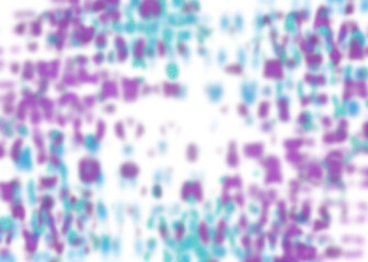 An abstract transparent psychedelic wavy vignette border design element.