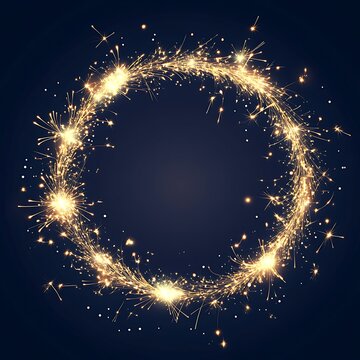 a sparkler ring with lights