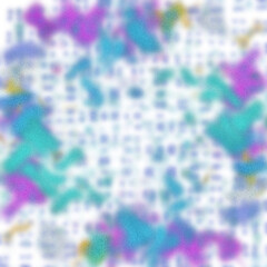 An abstract transparent psychedelic wavy vignette border design element.