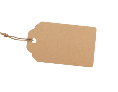 price tag isolated on white