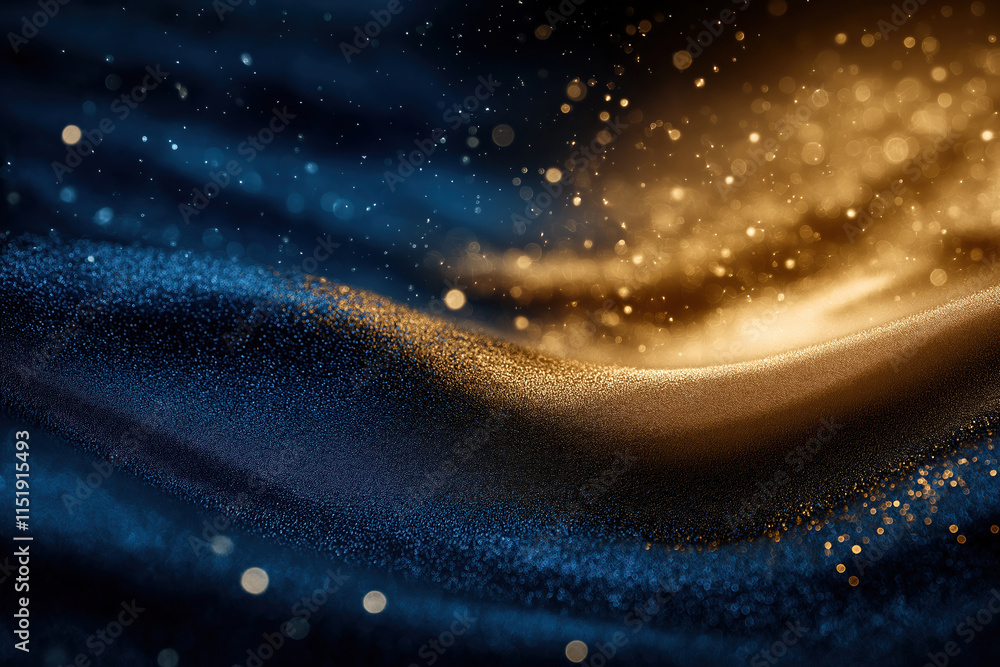Poster waves of shimmering light and texture create a mesmerizing visual effect at night