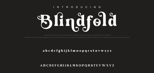 Luxury serif font in modern style. Elegant wedding alphabet letters font and number. Typography Luxury classic lettering serif fonts decorative vintage retro logo