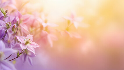 spring background with flowers