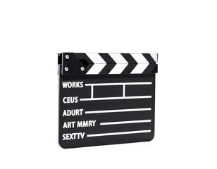 Obraz premium film slate on white background