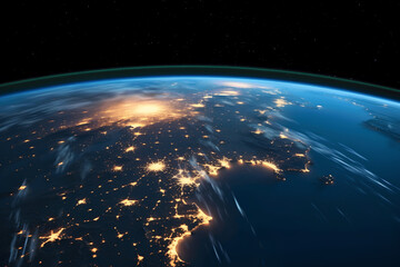 Obraz premium earth and sun