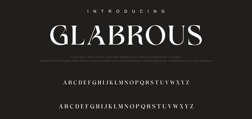 Luxury serif font in modern style. Elegant wedding alphabet letters font and number. Typography Luxury classic lettering serif fonts decorative vintage retro logo