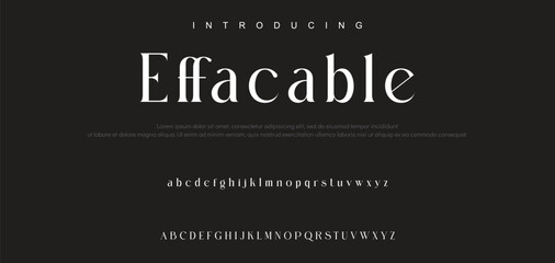 Luxury wedding alphabet font. Typography decorative elegant classic lettering serif fonts vintage retro for logo.