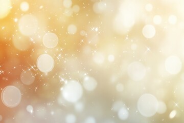 Soft Golden Background with Light Bokeh Effect and Sparkles for Creative Use in Invitations, Celebrations, or Artistic Projects