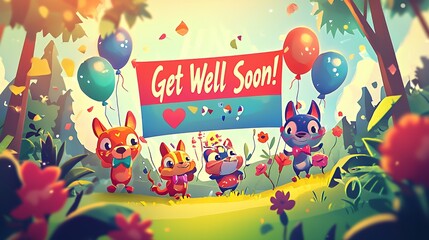 Adorable Animals Wishing You a Speedy Recovery!