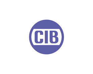 CIB logo design vector template. CIB