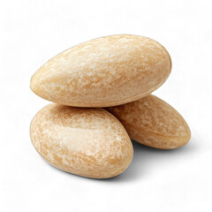 Obraz premium Natural stone eggs isolated on transparent background, PNG