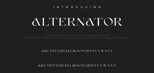 Luxury wedding alphabet font. Typography decorative elegant classic lettering serif fonts vintage retro for logo.