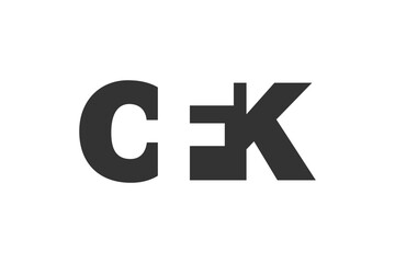 CFK logo design. Initial letter C F K bold font style for tech startups, consulting, corporate branding. Creative company name, headlines typography identity, trendy logotype.
