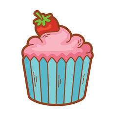 Cup Cake icon. Perfect for bakery, dessert, celebration, and food themed designs