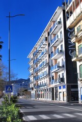 PAESAGGIO URBANO DI SALERNO,ITALIA,20 DICEMBRE 2024.