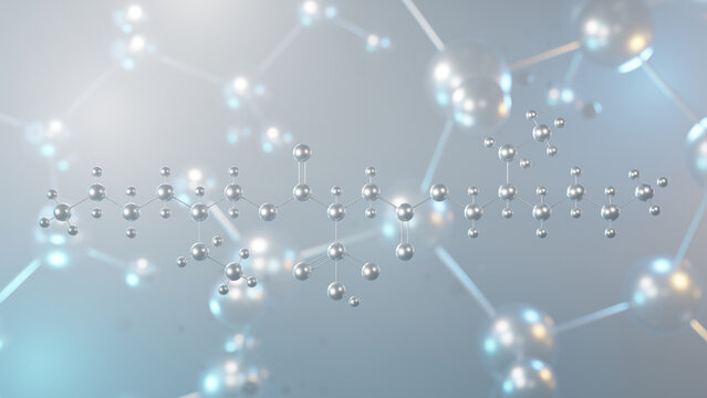 docusate molecular structure, 3d model molecule, laxatives, structural chemical formula view from a microscope