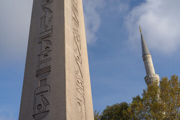 Istanbul, Turkey. Egyptian obelisk in Hippodrome