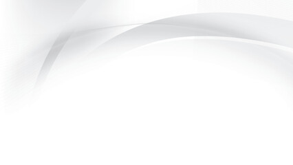 Abstract  white and gray color, modern design stripes background with curve lines. Vector illustration.