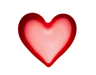 Obraz premium red heart isolated on white
