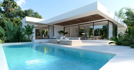 Fototapeta premium modern house in the city