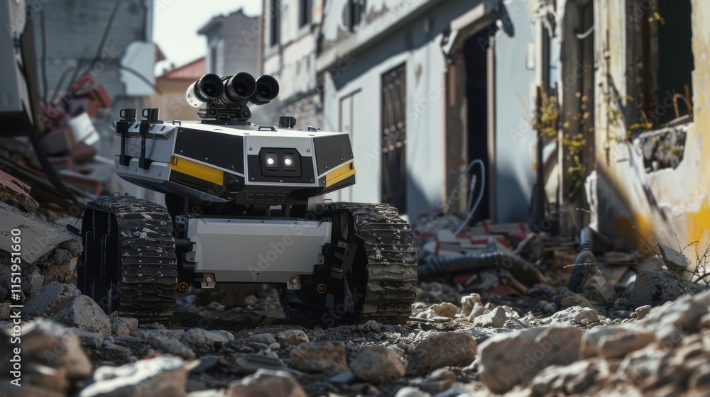 Aufkleber enhancing urban disaster response with navigation robots for safety and efficiency
