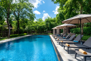 Obraz premium luxury swimming pool