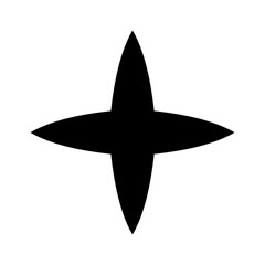 Abstract geometric star flare pattern