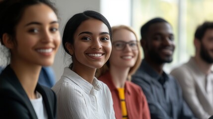 Motivational Seminar Embracing Diversity, a vibrant gathering of individuals from varied backgrounds sharing inspiration and connection