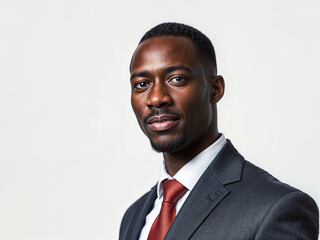 American professional businessman portrait in suit