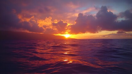 Obraz premium sunset over the ocean