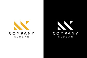 initials MK bold logo uniquedesigns 