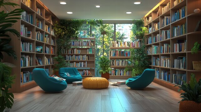 Designing modern corporate library spaces office environments reading areas innovative concepts