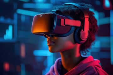 Immersive vr journey interactive exploration of an abstract digital world