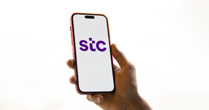 Dhaka, Bangladesh- 23 Dec 2024: STC logo is displayed on smartphone. Saudi Telecom Company is a saudi telecommunication company.