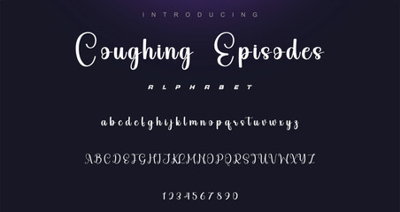 Hand drawn vector alphabet. Modern monoline signature script font. Elegant Signature Font. Best Alphabet Beautiful Calligraphy Signature Font lettering