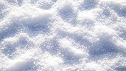 Obraz premium A close-up view of fresh, untouched snow covering the ground, glistening in the light.