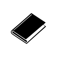 A book icon silhouette on white background