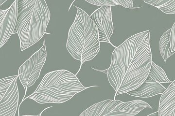 minimalistic leaf pattern in soft pastel tones adds a peaceful, nature inspired atmosphere, making it perfect for backgrounds in wellness or eco friendly designs.