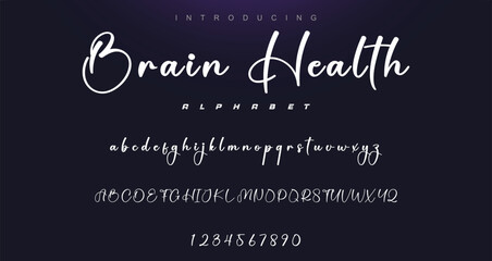 Hand drawn vector alphabet. Modern monoline signature script font. Elegant Signature Font. Best Alphabet Beautiful Calligraphy Signature Font lettering