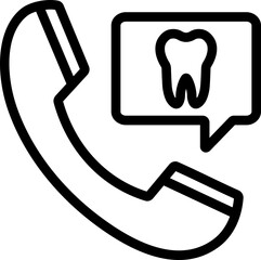 Dental Consult Line Icon