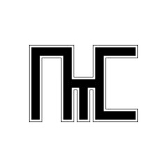 Black letter NYC NMC NTC initial logo icon