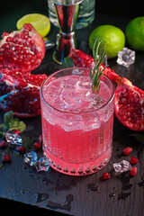 Classic cocktail Pomegranate Paloma