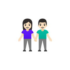 Couple Holding Hands Emoji
