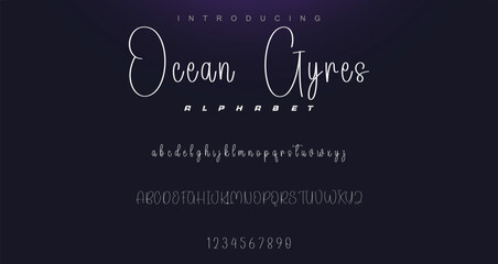 signature Font Calligraphy Logotype Script Brush Font Type Font lettering handwritten