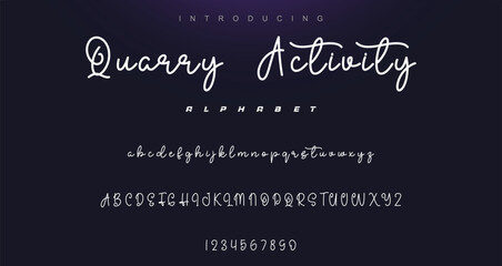 signature Font Calligraphy Logotype Script Brush Font Type Font lettering handwritten