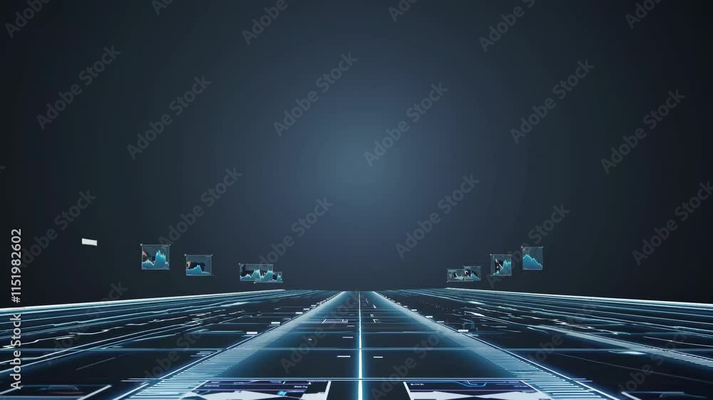 Poster exploring data visualization and analytics trends in a dynamic digital environment
