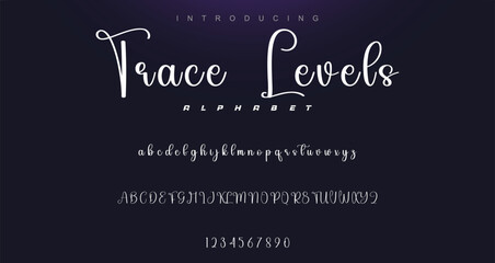 signature Font Calligraphy Logotype Script Brush Font Type Font lettering handwritten