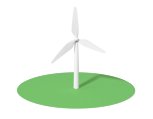 wind turbine isolated on white