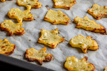 Festive Christmas-Shaped Baked Potato Appetizer